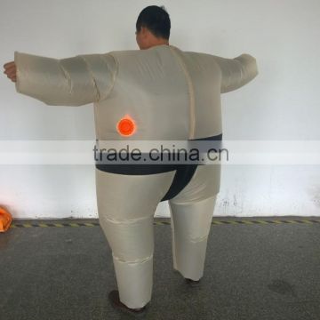 Inflatable Sumo Wrestler Suit Costume Fancy Dress Battery Operated Fan