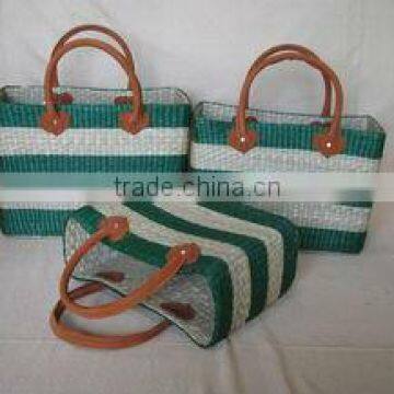 Woven Seagrass Shopping Basket