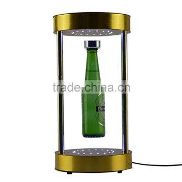 Custom Led Lights Magnetic Floating Levitating Beer Bottle Display Stand photo-3