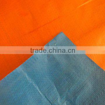 Custom Made Truck Tarps Waterproof Plastic Blue Orange PP Tarpaulin Sheets