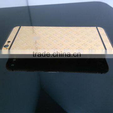 Luxury 24k Gold Housing for Iphone 24ct Gold Back Cover Diamond Full Housing photo-5