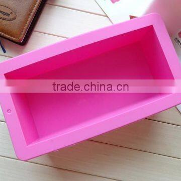 hot selling 1000ml rectangle silicone soap mold loaf