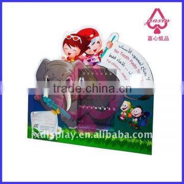 Toothbrush corrugated paper display