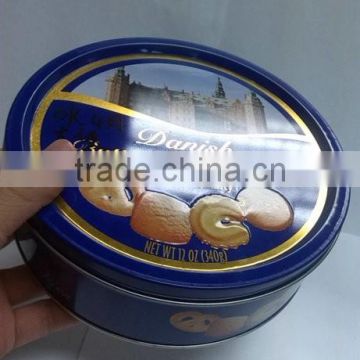 12pcs pack cookie round tin can Diameter190mm