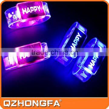 Promotional Gifts Party Printing Logo LED Bracelets Wrist Band photo-2