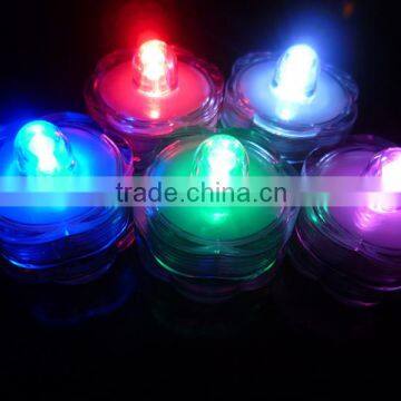 Led pull on off pull flat branch waterproof Mini led flower vase candle flashape led mini light