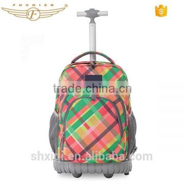 2015 New Design Trolley Backpack Kids School Trolley Bag