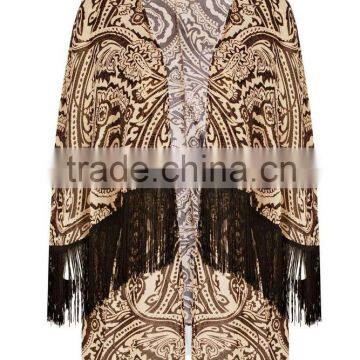 Unique women kimono with tassels