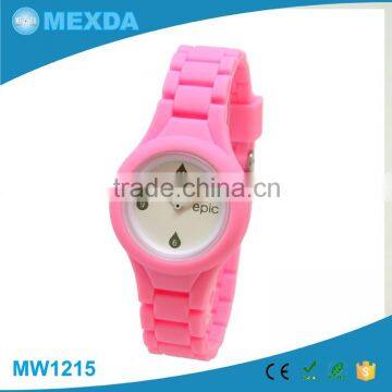 Wholesale cheap kids fashion cute silicone waterproof watch for girl