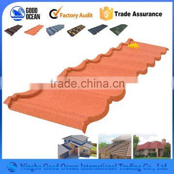 Nigeria/Kenya/Ghana Stone Coated Metal Roofing Tile, building construction material wholesale