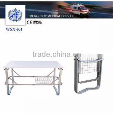 emergency accessory folding stretcher bracket to stack stretchers,stainless steel foldable folding stretcher support