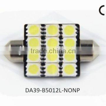 led auto light 12pcs 5050smd non polarity c5w festoon led lights for auto parts