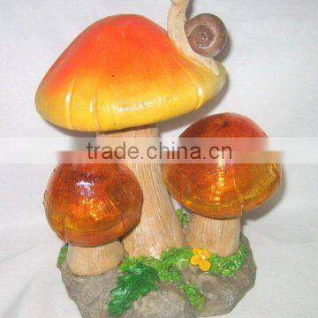 polyresin garden solar light decoration craft