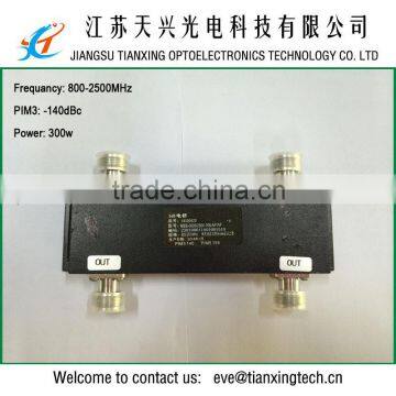 800-2500MHz 300W -140dBc 2 in 2 out 3db RF hybrid coupler