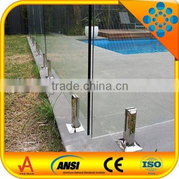 1200mmx1200mm clear tempered glass pool fence panels