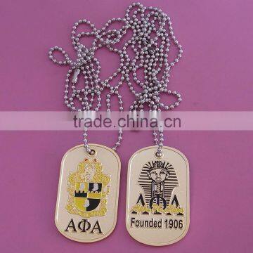 Fraternity and Sorority founded 1906 gifts dog tag with ball chain for people