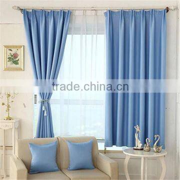 elegant living room plaid polyster curtain