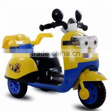 Cute sytle Despicable Me Ride On 3 Wheel Powered Bicycle for kids