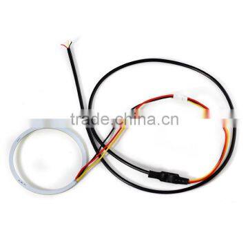 DC12V ring color change angel eyes dual color White Amber COB Angel Eyes Led Rings 60mm/70mm/80mm/85mm/90mm/95mm/100mm/110mm