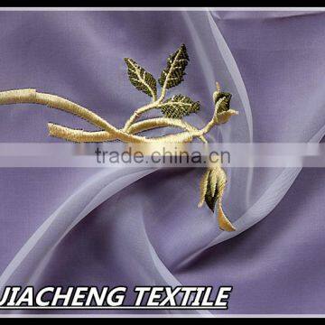 XH-34 15 years top-rated golden seller newest 100% polyester embroidered fabric