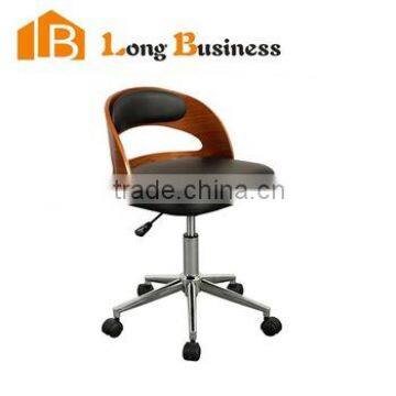 LB-5006-5 Pu cushion used in homeswivel bentwood chair