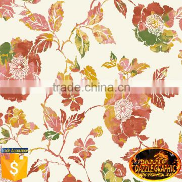 Dazzle Graphic Flash Sale 3D Vintage Paint Hydrographic Film No.DGDAF009 Hydrographic Film Flower Water Transfer Printing Film