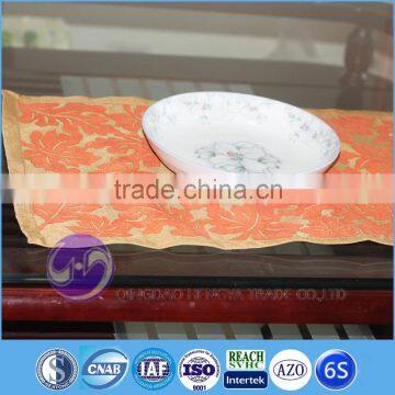 China wholesale jacquard fabric flocking placemat