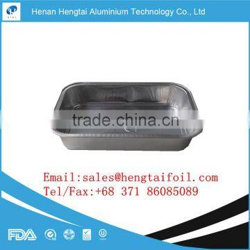 Smooth wall aluminum foil container for airline usage