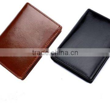 delicately style top layer cowhide business card holder , manufaturers of men 's wallets