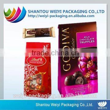 china supplier custom chocolate packaging with heat seal plastic