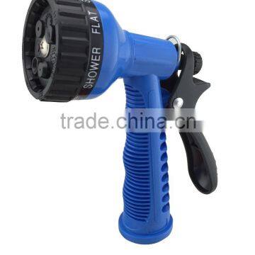 7 Patterns Plastic Garden Hose Nozzle Light Weight Water Spray Gun