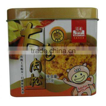 4 Color Printed Rectangle Tin Can photo-3