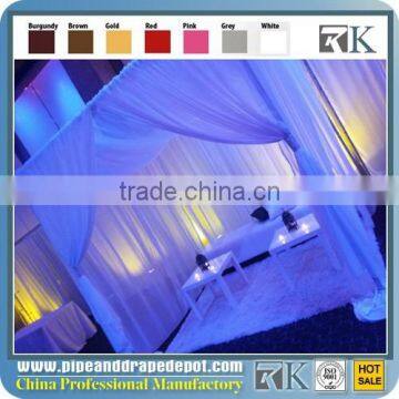 Allstar Elegant Telescopic Beautiful Pipe Drape System Organza Wedding Backdrop Curtain photo-4