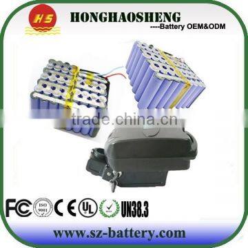 Li-ion battery pack 52v 20ah customized type ebike battery