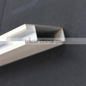 Good Hardness Wood Grain Suspended Metal Strip Ceiling Aluminum Square Tube Screen Ceiling Tiles photo-2