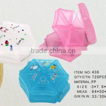 Hexagonal Double Layers 6 Cells Plastic gift box