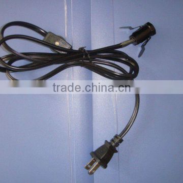 UL lamp cord for America market with E12 spring lamp holder