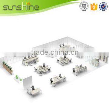 Made in Guangzhou China Hot Sell Clover Office Partition