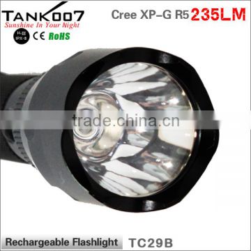 long range 235lm rechargeable led flashlight Tank007 TC29B