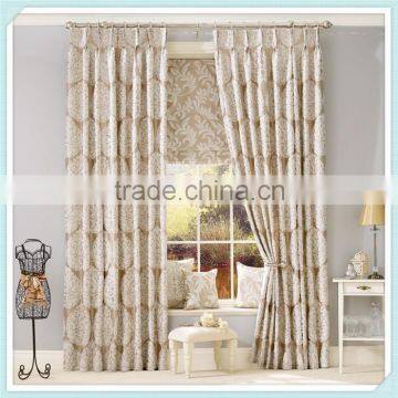 Jacquard inherently China wholesale flame retardant fabric window curtain XJC 0009