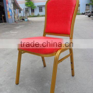 China Good Quality Red Wedding Chairs With Back Flower