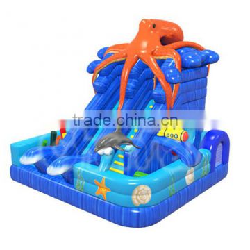 Newest arrival Cheap sea world inflatable obstcle course for children, amusing funny inflatable obstacle slide