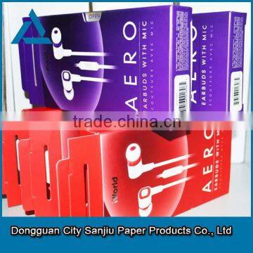 custom earphone paper color box packaging color box printing