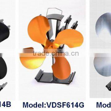 Wholesale Heat Powered Wood Stove Fan(VDSF614B/N/G)