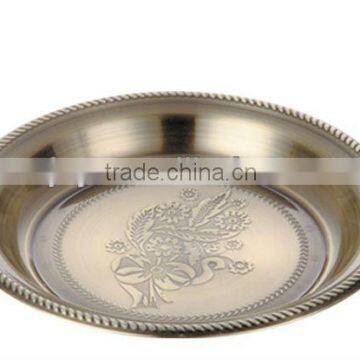 Stainless Steel Copper Plating Embossed Dishes