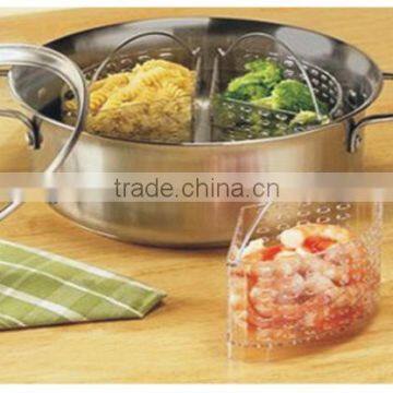 plastic 3-Section Vegetable Steamer