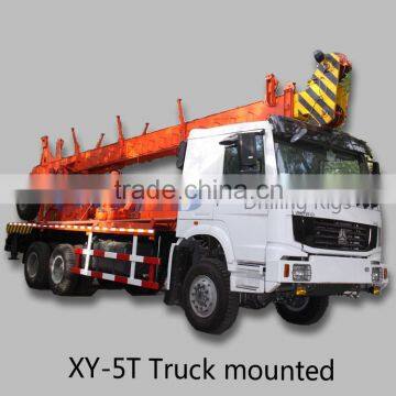 Truck mounted drilling rig XY-5T NQ BQ HQ size core drilling