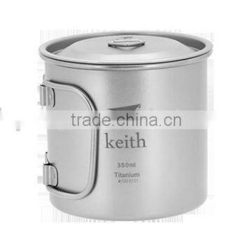 Titanium new products different capacity stainless steel collapsible cup for travel