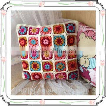 crochet bedding set chair seat cushion cover decorative cushion pillow