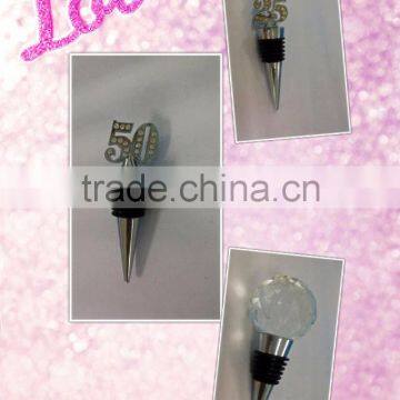 Cheap Letter Cutting 25th Aniversary Wedding Wine Bottle Stopper photo-3